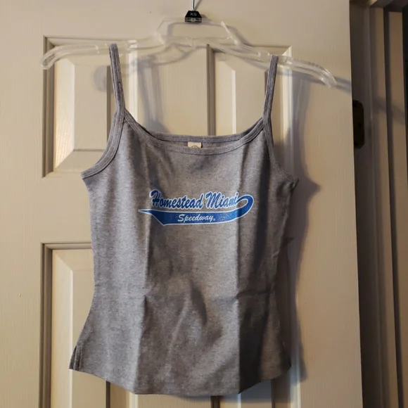 Kavio Homestead Miami Speedway Grey Tank Top Size Small - Picture 1 of 6